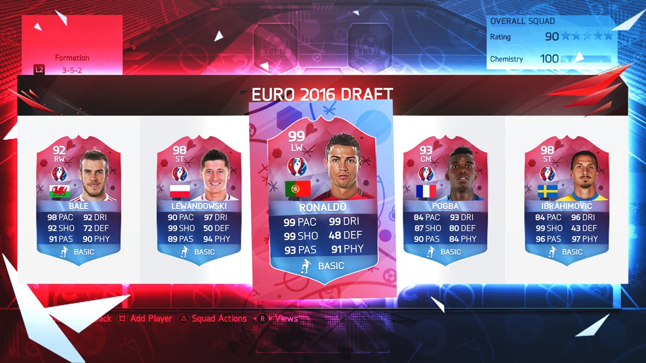 EURO 2016 WINNERS FUT DRAFT CHALLENGE - FIFA 16 ULTIMATE TEAM
