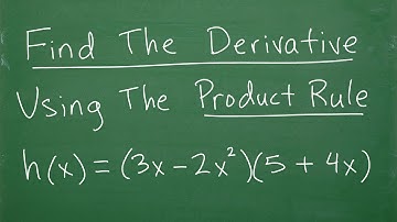 Find the Derivative Using The PRODUCT RULE (Calculus Basics)