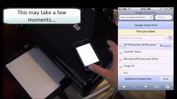 Enable Google Cloud Print and Printing from an iPhone