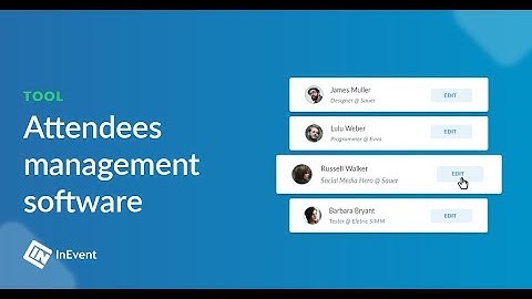 How to manage attendees data and fields | How to InEvent