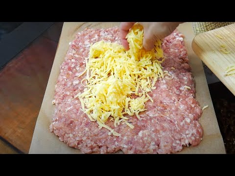 Просто посыпьте фарш сыром и вы будете поражены результатом ! Самый простой и вкусный рецепт ужина