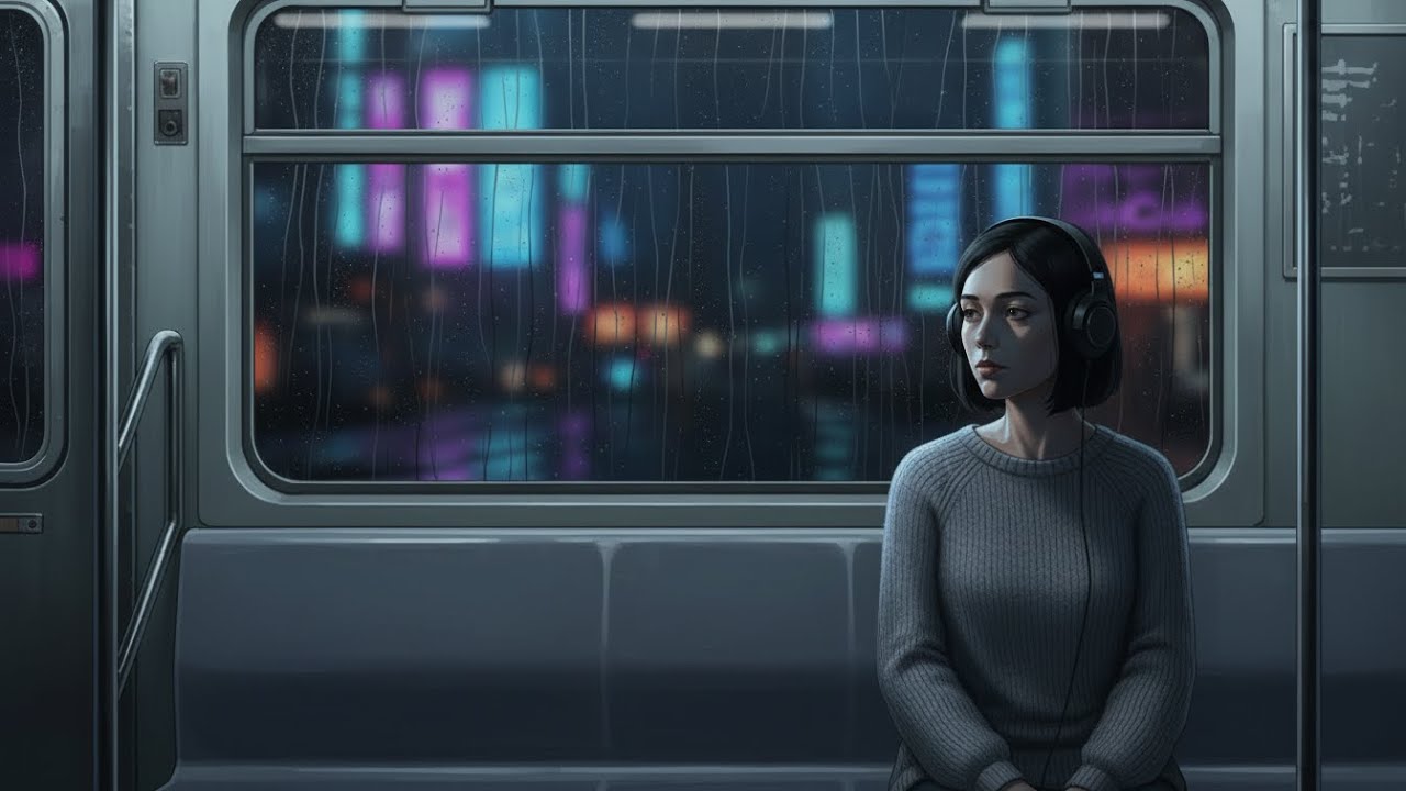 Midnight Train, No Destination | Relaxing Lo-Fi & Rain