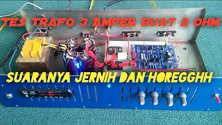 3 Ampere Transformer Power Amplifier Test | for 15' 12' speakers   tweeter