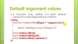 Learn PHP Lecture 9 Functions