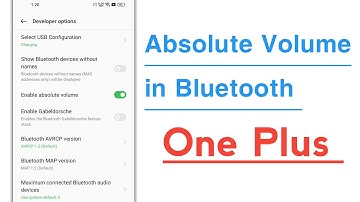 Absolute Volume in Bluetooth One Plus