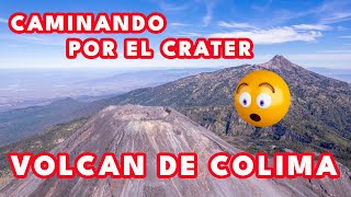 El Cráter del Volcán de Colima en México