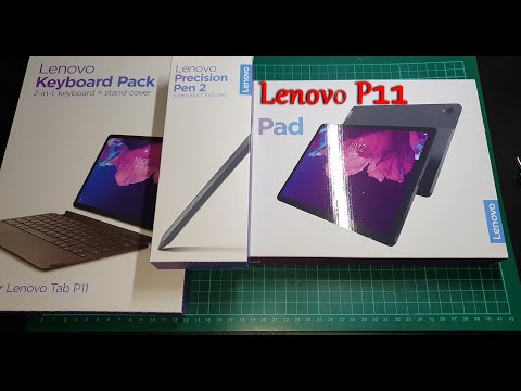 Распаковка Lenovo P11 с клавиатурой и стулус
