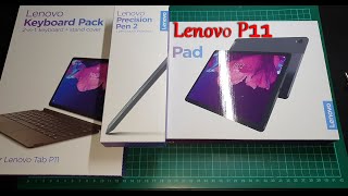 Распаковка Lenovo P11 с клавиатурой и стулус