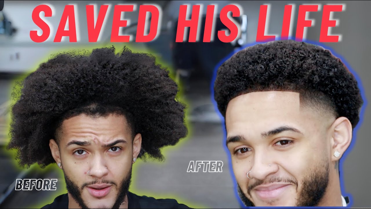 LIGHTSKIN TRANSFORMATION (BIG CHOP) High Taper Curls Haircut Tutorial