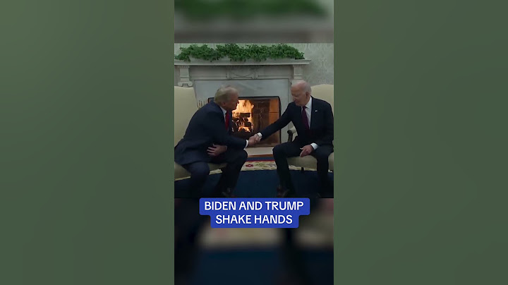 Joe Biden and Donald Trump SHAKE HANDS 🤝