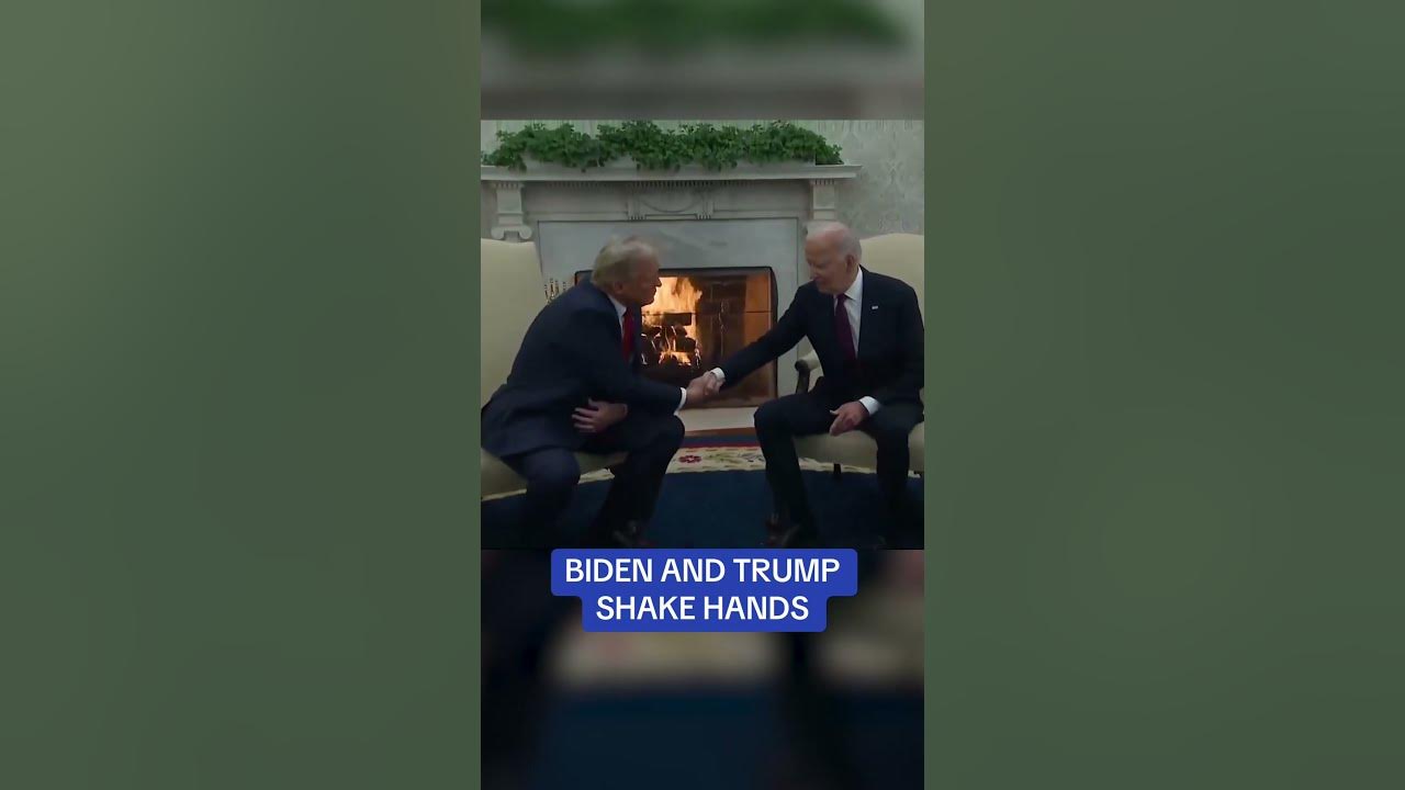 Joe Biden and Donald Trump SHAKE HANDS 🤝