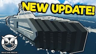 Testing a Futuristic Yacht in the New Update! - Stormworks Gameplay - Sinking Ship Survival screenshot 1