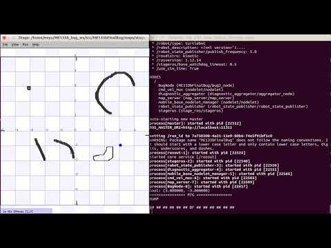 Bug 2 Algorithm, Course 2