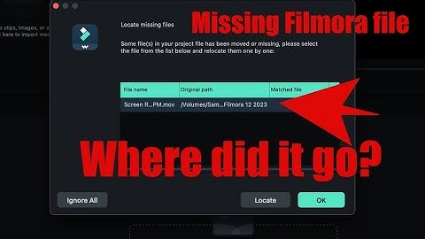 How to locate missing files in Filmora 12 and earlier versions 2023