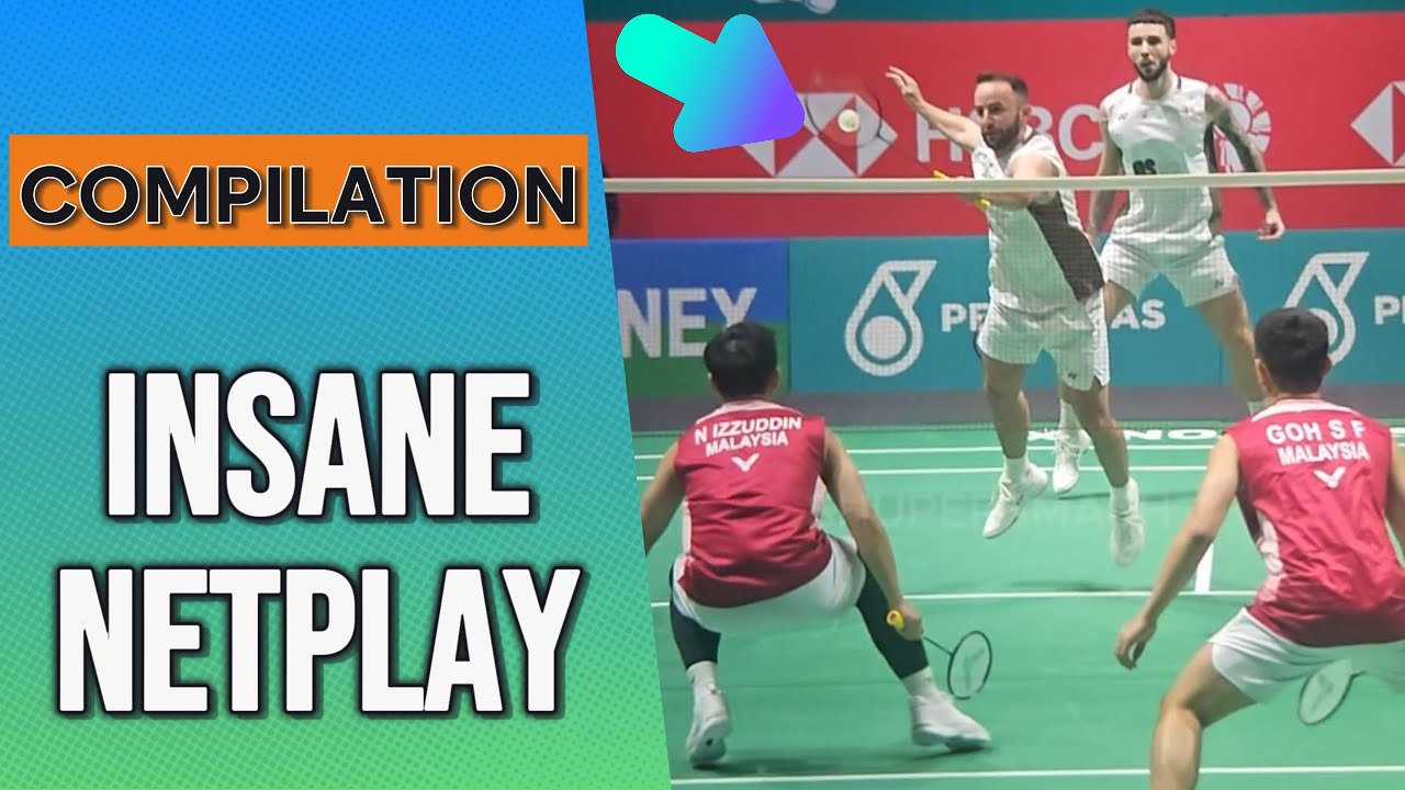 BEST NETPLAY: Best Net Shots & Deception 🏸 World Class Badminton Highlights 
