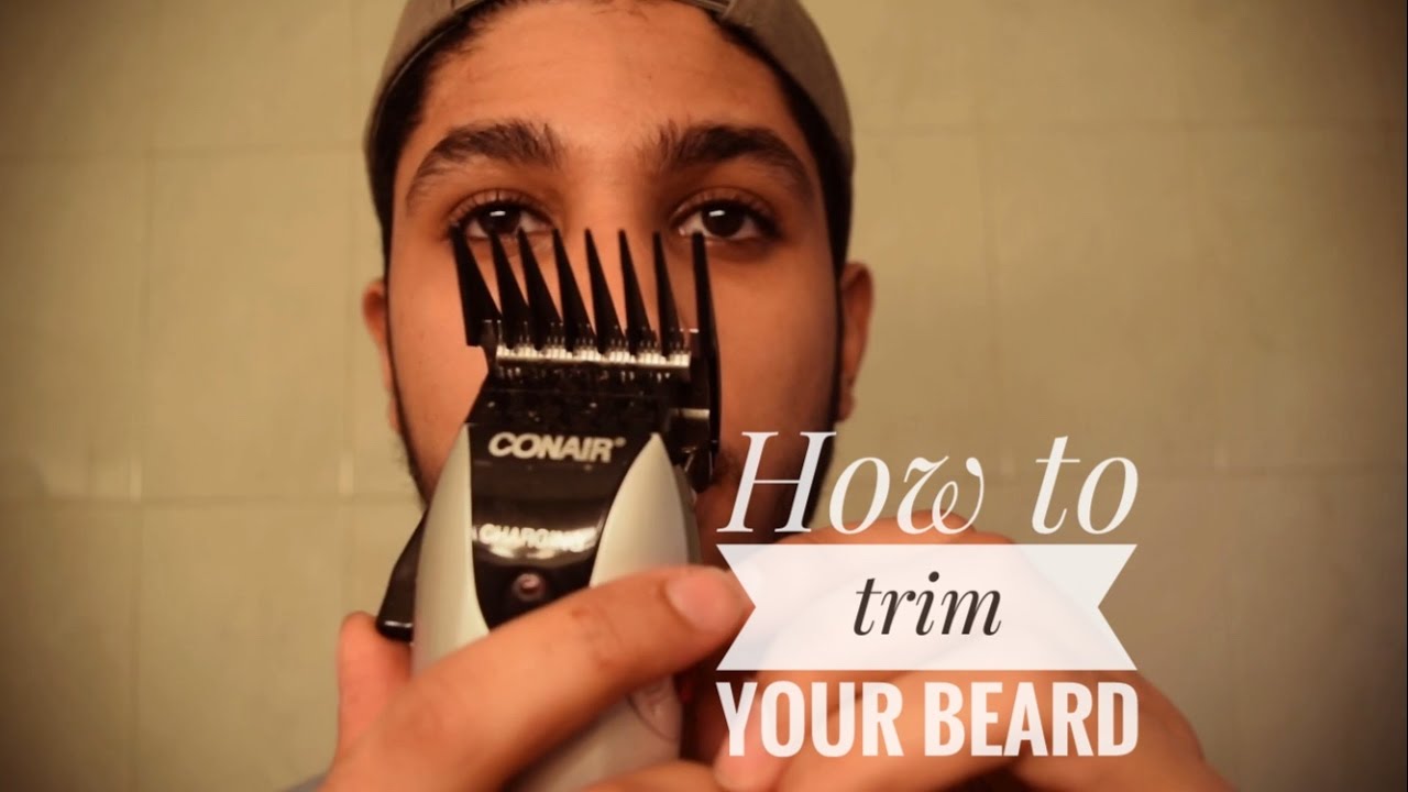 using hair clippers to trim beard