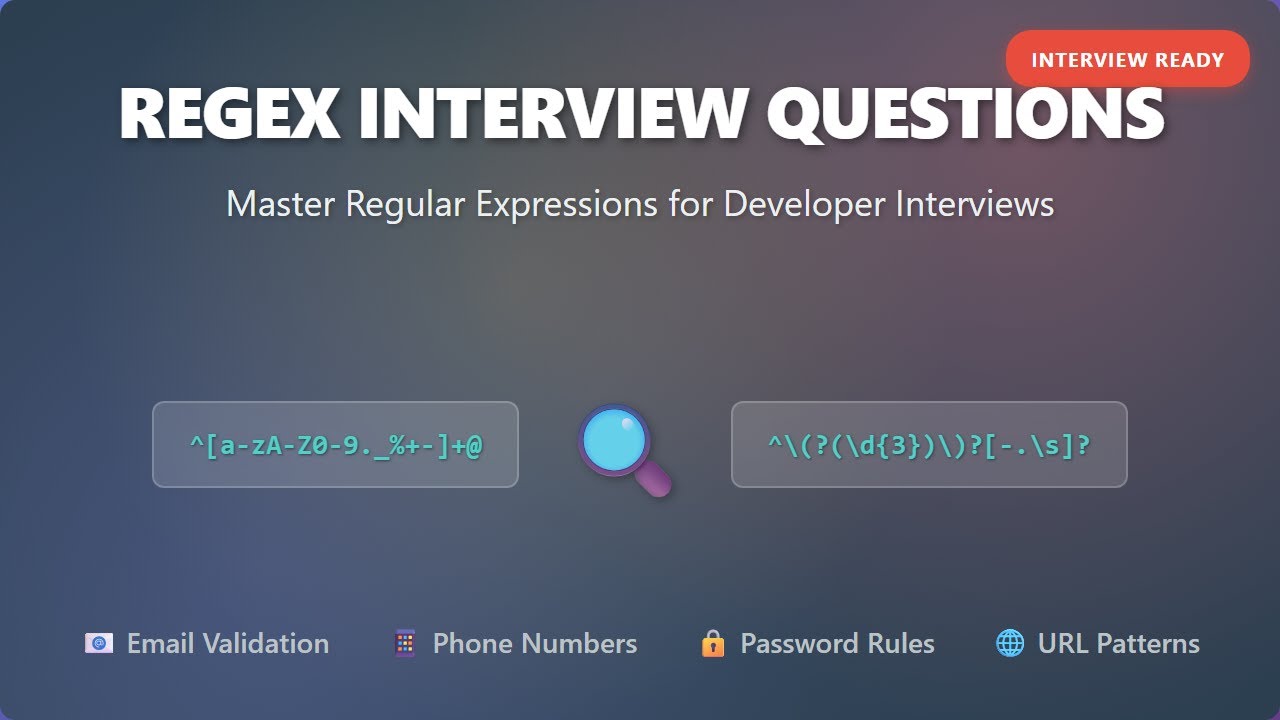 Regex Interview Questions: Ace Your Developer Job Interview!