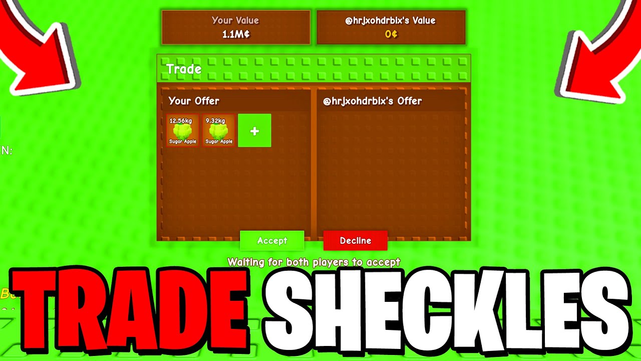 How To TRADE SHECKLES In Grow A Garden Roblox YouTube 