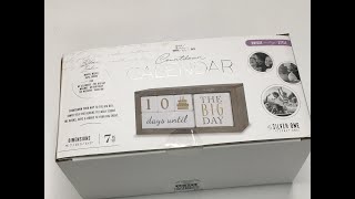 365 Calendar CountDown Wood Blocks Beautiful Looks Nice Desk Table