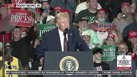 FULL REPLAY: President Trump Delivers A Triumphant Speech in Rocky Mount, NC - 12/19/25