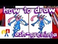 How To Draw Ash-Greninja Pokemon
