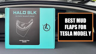 Best Mud Flaps for your Tesla Model Y! #giveaway #tesla | HALOBLK
