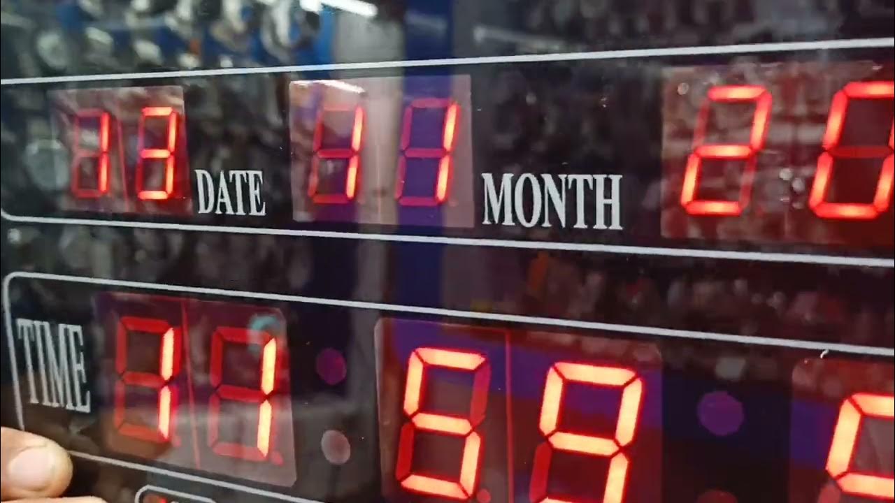 ajanta digital wall clock time setting YouTube