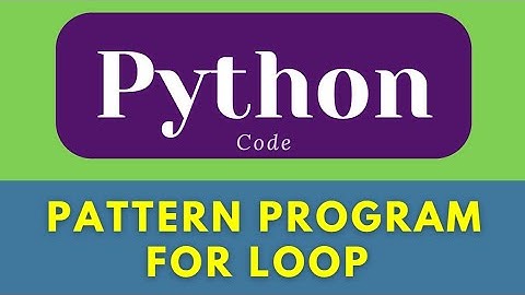 Pattern Program (education @Code_With_Mangesh ) python syllabus | programing #pythonprogramming