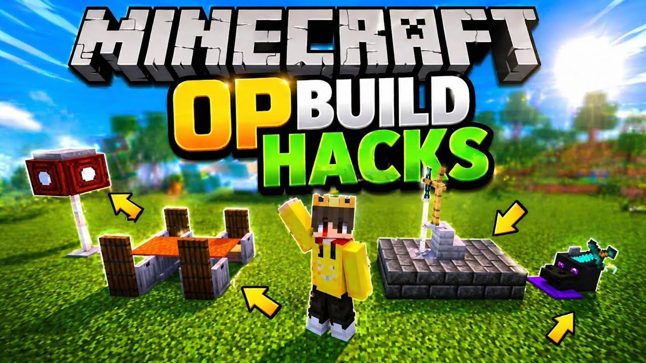 MINECRAFT TOP 4 BUILD HACKS (PART 1) || ##minecraft #herobrine #bulid # ...