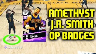 AMETHYST JR SMITH WITH OP BADGES! NBA 2K17 MYTEAM ONLINE GAMEPLAY