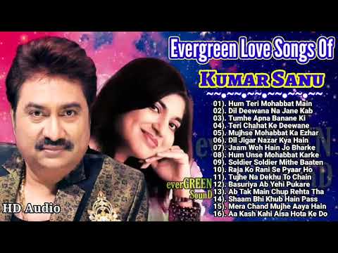 Evergreen Love Songs Of Kumar Sanu & Alka Yagnik hit, Best of kumar sanu,Golden Hit,90s hit playlist