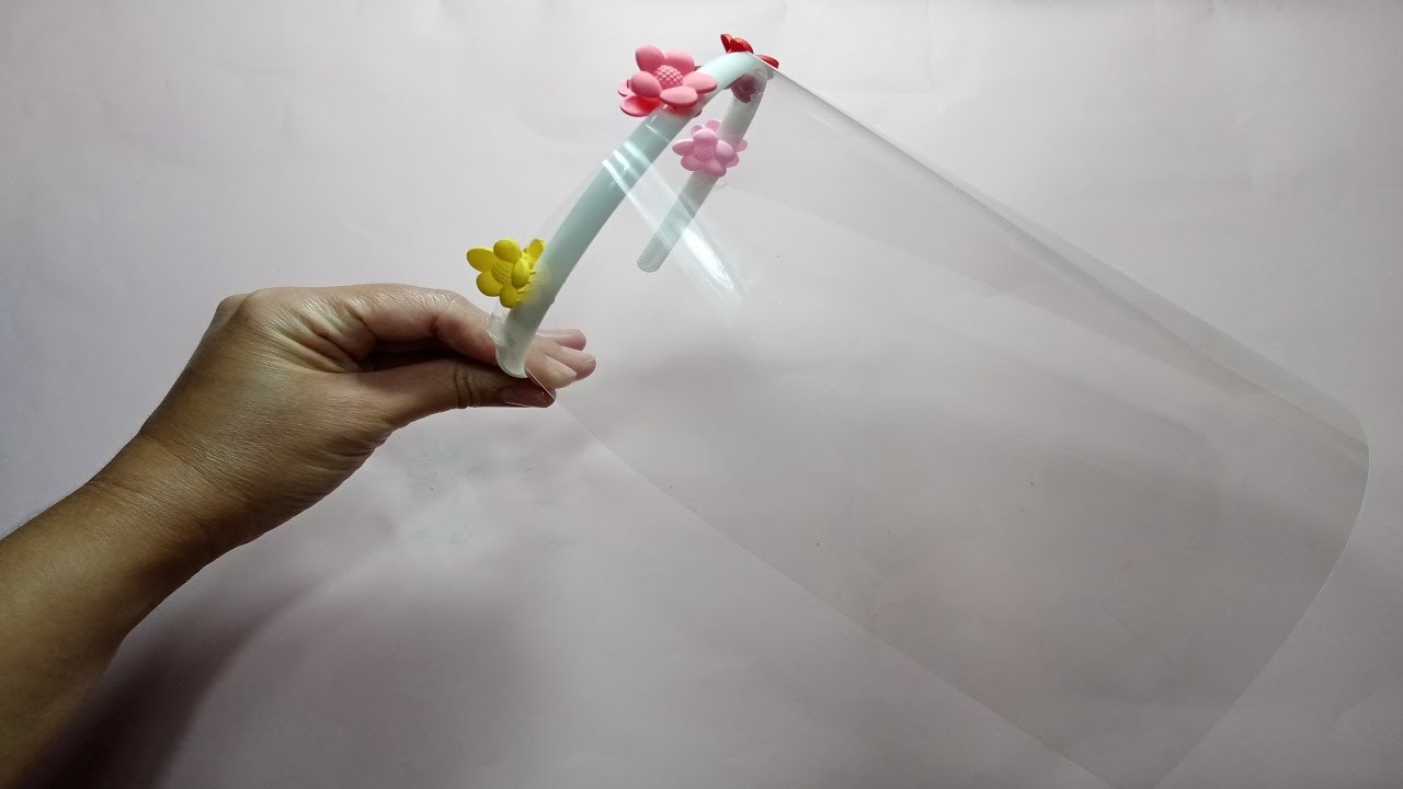 Cómo hacer un PROTECTOR FACIAL NIÑAS/ QUICK AND EASY FACE  SHIELD KIDS