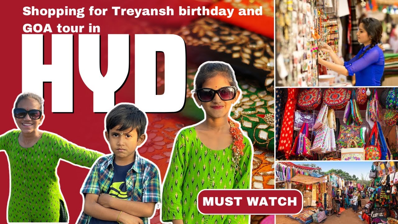 SHOPPING FOR GOA TOUR AND TREYAN'S BIRTHDAY 2024