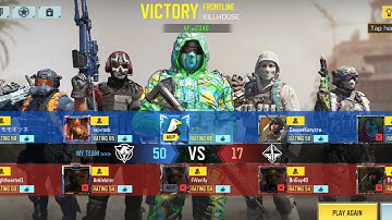 FRONTLINE | KILLHOUSE MAP | CALL OF DUTY MOBILE GAMEPLAY | EP. 11