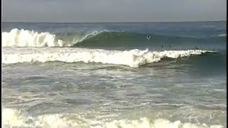 This is Big Rock on a fair size West swell. The tide topped out at ...