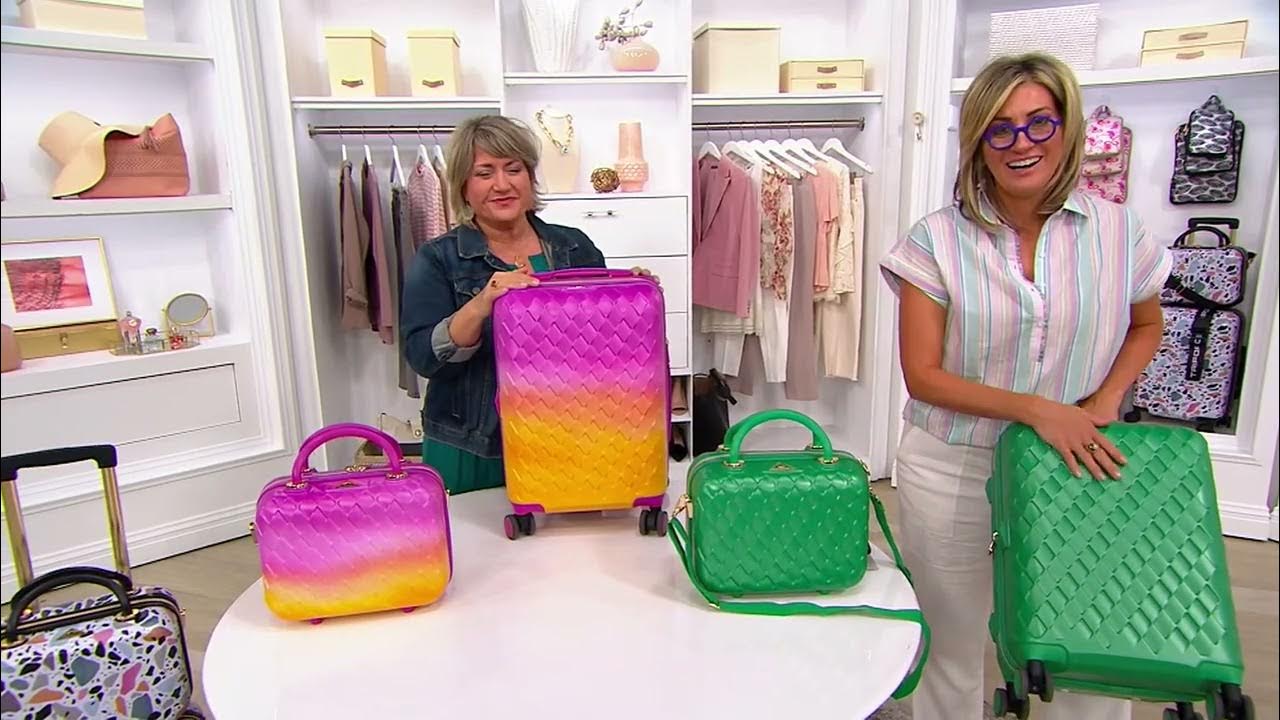 Triforce Hardside CarryOn with Beauty Case and 3 Packing Cubes on QVC