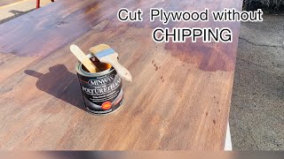 Cut Plywood Without Chipping | Stain And Polyurethane by In The Shop With Westcoast Johnny 197 views 4 months ago 2 minutes, 59 seconds