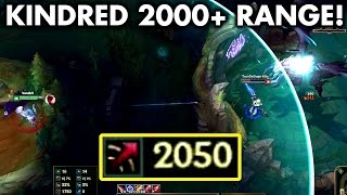 2000+ ATTACK RANGE KINDRED! KILLING BARON FROM RED BUFF PIT! (Kindred Rework)