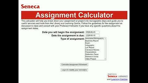 What is the Assignment Calculator?