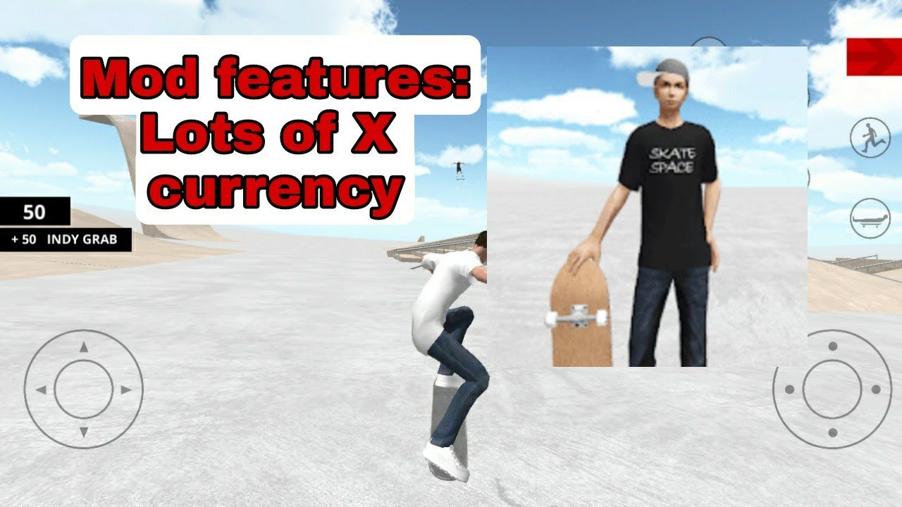 Skate Space mod apk unlimited money YouTube