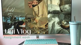 STUDY VLOG | Submitting my Creative Writing EMA (End-of-module assignment) | Library study sessions
