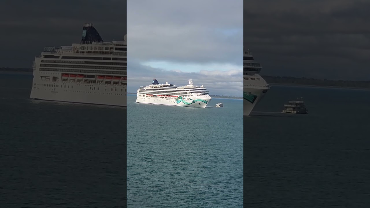 Spotting the Norwegian Spirit Cruise Ship in the Distance! #NorwegianSpirit #CruiseShip