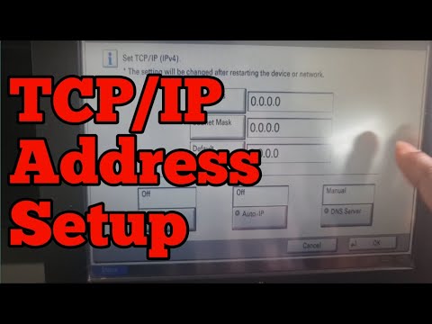 How To Setup TCP/IP Address In Your Kyocera TASKalfa Printers