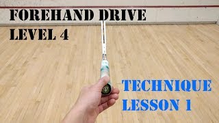 Squash - Forehand Drive - Level 4 - Technique Lesson 1 - Grip & Wrist Position