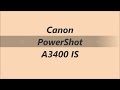 Canon PowerShot A3400 IS Video Test (Macro)