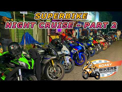SUPERBIKE Late night cruise gets WILD! BOASY BIKERS vs Teago & Shrek from G6