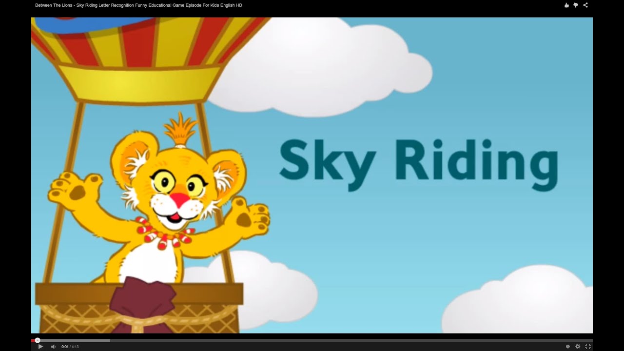 Between The Lions - Sky Riding Letter Recognition Funny Educational ...