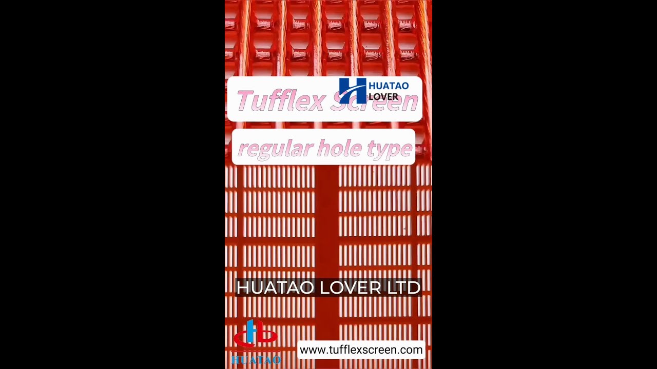 tufflex polyurethane coated wire rope screen 2mm square aperture for quarry screening