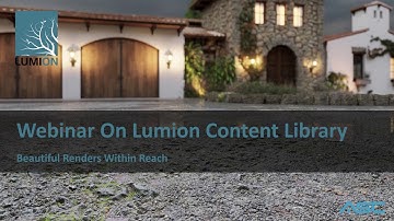 Webinar | Lumion Content Library