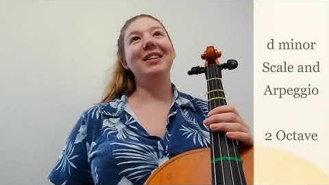 Cello | d minor Scale and Arpeggio - 2 Octave